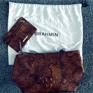 Brahmin Brown Purse